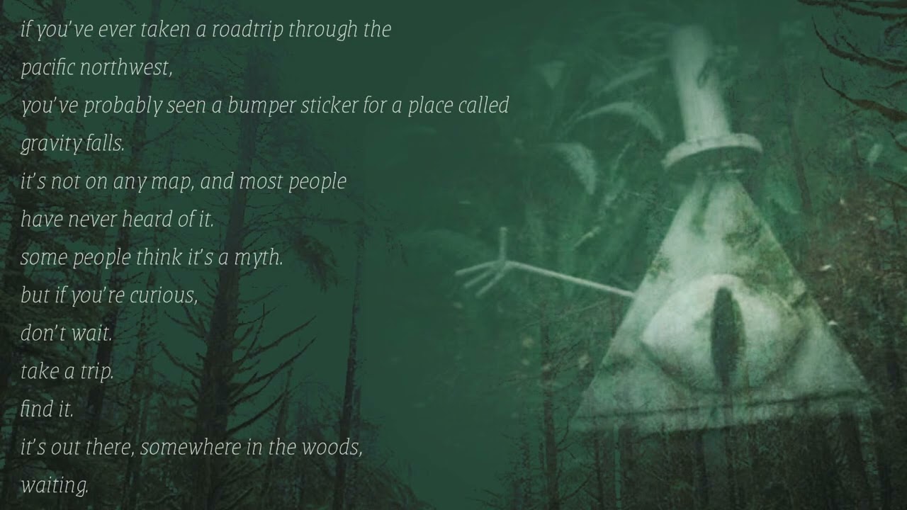 angelpoise by recitals x gravity falls clip (“if you’ve ever taken a roadtrip…”)