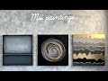 Super easy blackgold triptych painting inspired by rothko step by step tutorial part 1