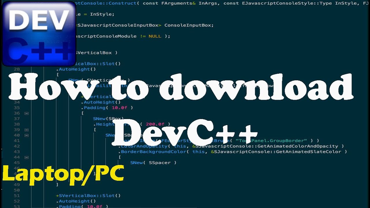 How to Download Dev C++ on Laptop/PC - YouTube