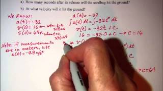 Vertical Motion Problems Example Profile