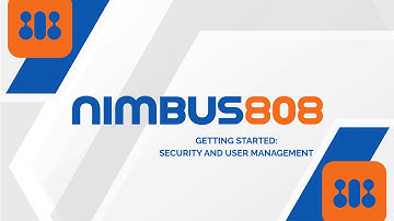 Getting Started with Nimbus808 | Security and User Management