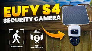 Eufycam S4 Security Camera With 2-In-1 Bullet-Ptz Triple Lens And Ai Tracking