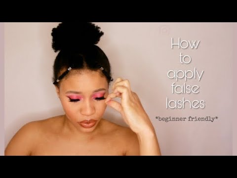 How to apply false lashes for beginners | Quick & Easy | South African ...
