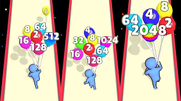 Balloon Race 2048 io 🎈 MAX LEVEL