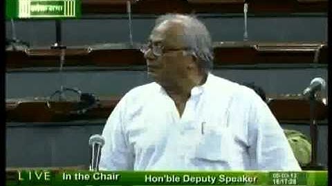 AITC MP Saugata Roy speaks on MGNREGA at Lok Sabha