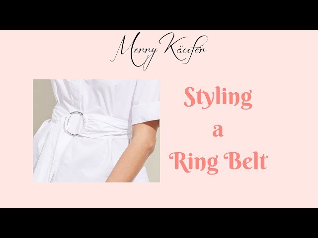 How to sew a D-ring belt 