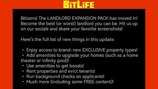 How to Get the Bitlife Landlord Update Early (Version 3.8) screenshot 5