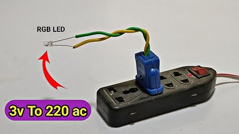 5mm RGB led को AC 220 volt से जलाए || How to Run 5mm RGB led AC 220 volt || 5v to 220 volt