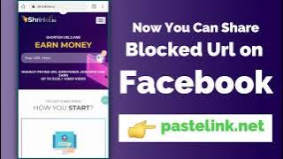 [100% Working] How To Share Blocked Links On Facebook/Instagram - ShrinkMe.io