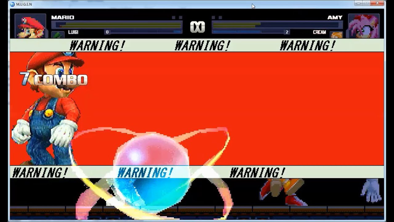 MUGEN MARIO 3D AND LUIGI 3D VS AMY AND CREAM [MATCH 1]