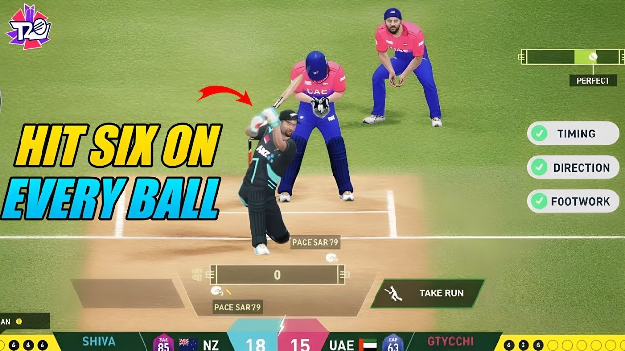 How To Six On Every Ball | Dream Cricket 25 batting tips and tricks 🔥 ...