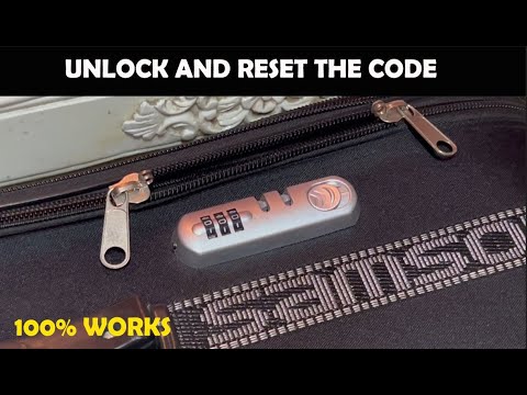 How To Set Suitcase Combination Code Lock - YouTube