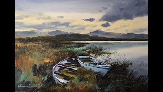 How to Paint Boats in a Misty Landscape - YouTube