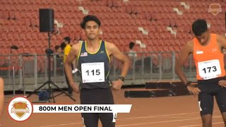 800m Men Open Final | 83rd SINGAPORE OPEN Track And Field Championships 2023