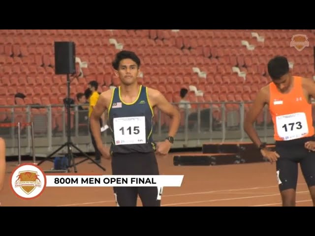 800m Men Open Final | 83rd SINGAPORE OPEN Track And Field Championships 2023 class=