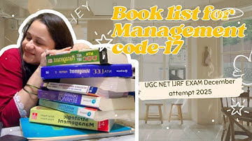My Book  📚 list for Management code -17 UGC NET | JRF exam | December attempt 2025 