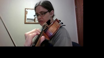 3 Octave C natural minor violin scale with fingerings and playthrough
