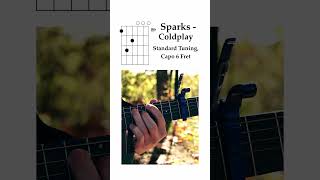 How to play Sparks By Coldplay #guitar #guitartutorial #sparks #coldplay