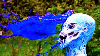 ZAN CHE MACHETE VS. GREY ALIEN! 👽  AlienGoBoom