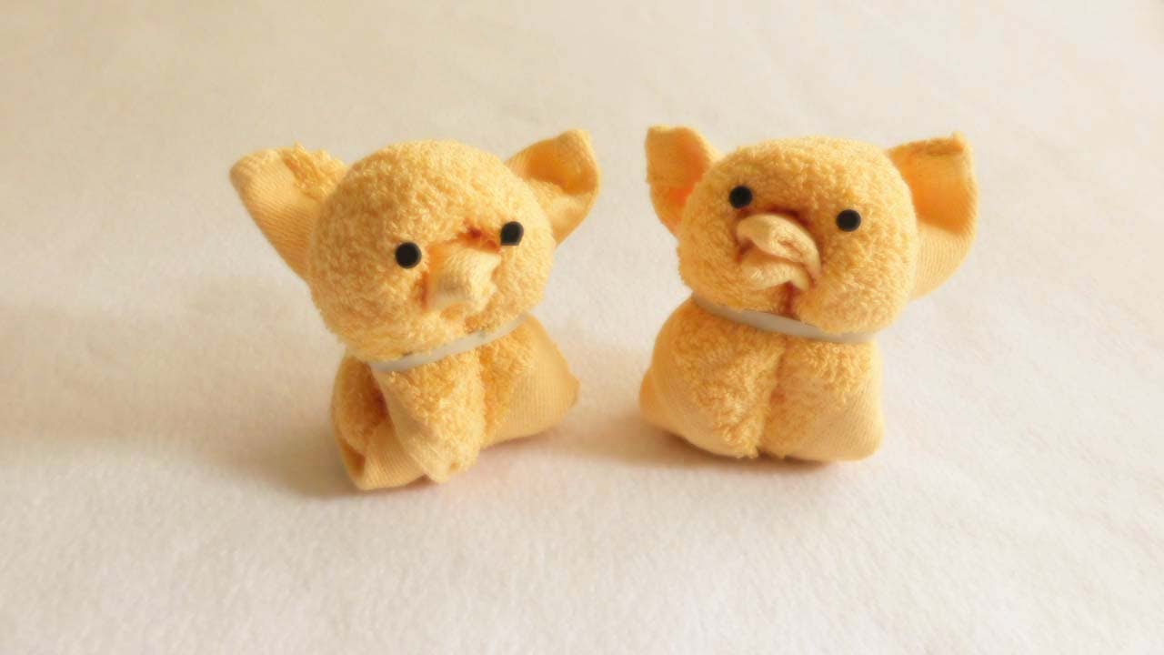 Easy Towel Animal Art Folding How to Make Duckling From Washcloth Housekeeping Towel Origami