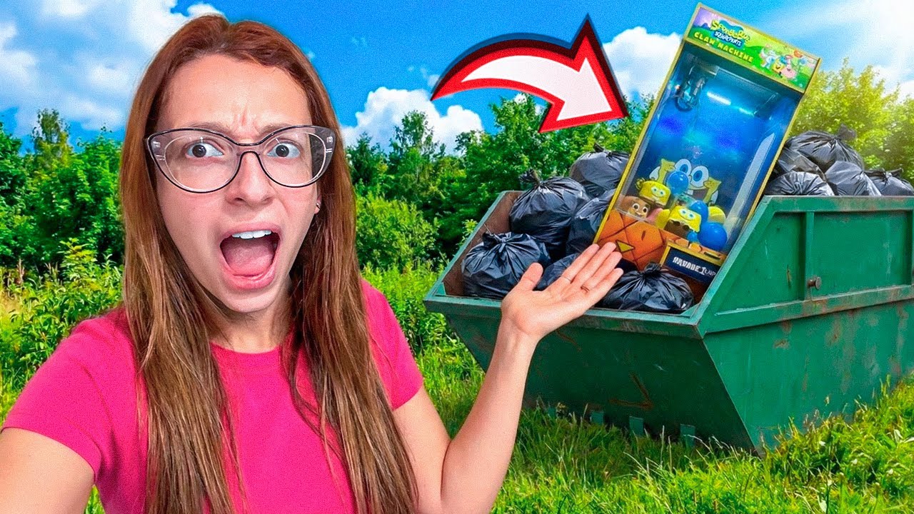 ENCONTREI UMA MÁQUINA GIGANTE DE PEGAR BICHINHOS DE PELÚCIA NO LIXO DOS ESTADOS UNIDOS