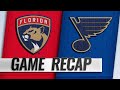 Perron's two goals help Blues top Panthers, 4-3
