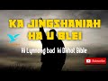 Ka jingshaniah ha u blei ki lynnong bad ki dkhot biblebible khasi