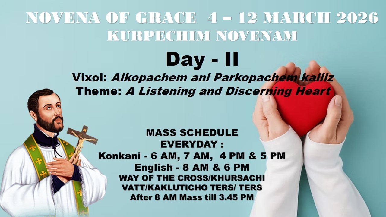 6 AM Konkani Mass | Dis 2 - Kurpechim Novenam | Basilica of Bom Jesus - Porne Goy | 5 March 2026