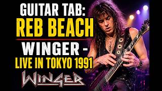 Amazing Tapping! Guitar Tab: Reb Beach Solo