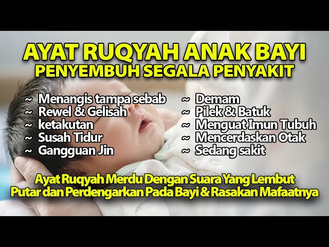 Doa Ruqyah Bayi Susah Tidur, Rewel, Gelisah, Demam, Gangguan Jin Syaitan | Ruqyah Surat Al Mulk class=