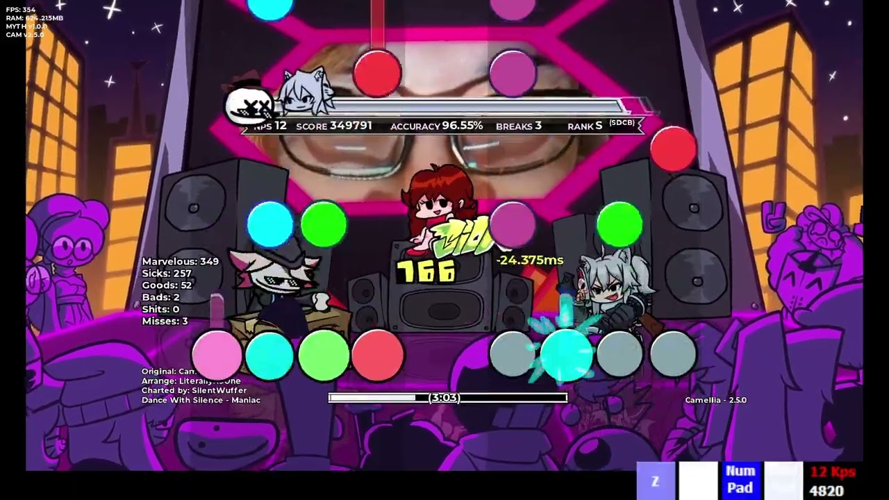 FNF vs. Camellia 2.5 - Dance With Silence (Maniac) 6 Misses 95.92