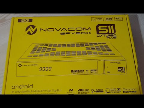 Novacom Spybox S11 CI Plus 4K Android Uydu Alıcı Kutu Açılış