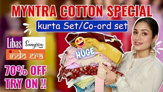 Myntra 2025 Trendy Collection *Cotton KURTA SET*  Myntra Latest Picks | UNDER 2000/-  #myntrahaul