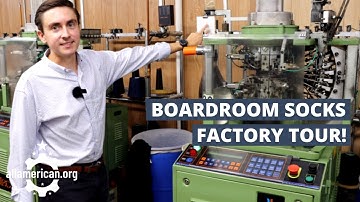 Exclusive Boardroom Socks Factory Tour! One of the Best Men