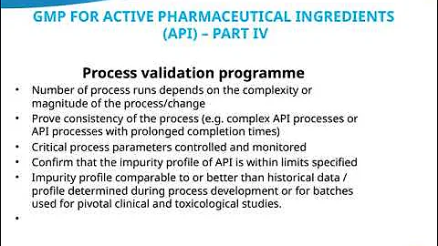 #32 SIPHACOS GMP For Active Pharmaceuticals Ingredients API  Part IV