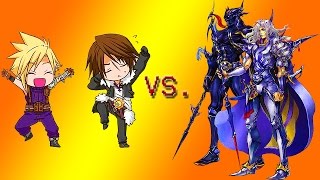 Dissidia 012 - Chibi Cloud/Squall Vs. Cecil