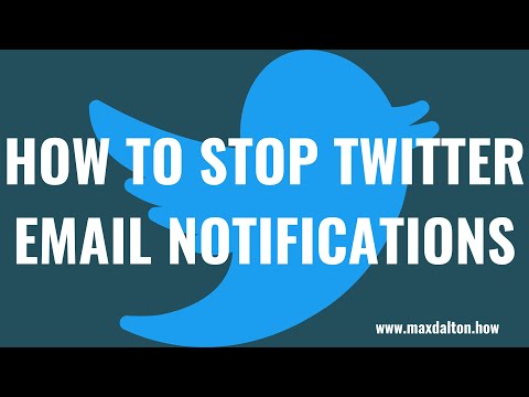 Paano Ititigil ang Mga Notipikasyon sa Email sa Twitter