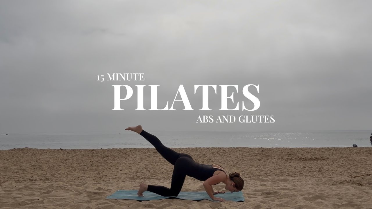 15 min pilates abs and glutes | no equipment | at home mat pilates workout