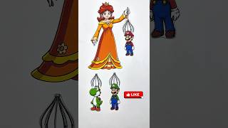 The Super Mario Galaxy Princess Daisy Rope Connecting Paper Craft #mario #mariobros #papercrafts