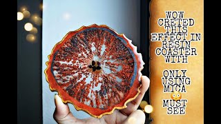 WOW Amazing Effects In This Resin Coaster with Only Using MICA Powder | HOW 😵