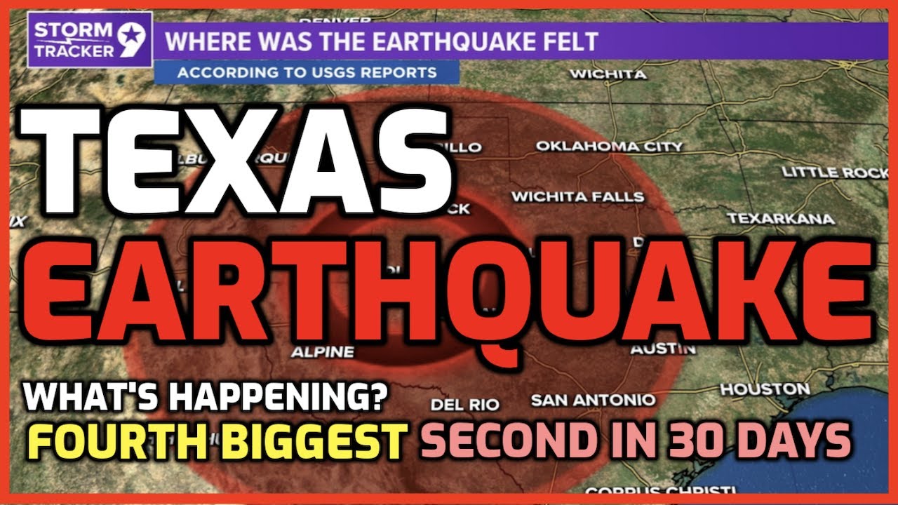 EARTHQUAKE Just Hit TEXAS Fourth Largest in State HISTORY Second in