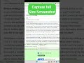 How to take full Webpage Screenshot 😎 Chrome full Page Screenshot #shortcuts #shorts #ytshorts