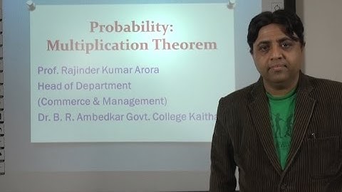 Probability in Hindi (Lecture 2 of 6): Multiplication Theorem with Animations & Examples