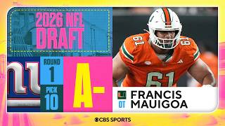 Celebrity Giants select Francis Mauigoa No. 10 overall | 2026 NFL Draft Grades & Reaction Net Worth