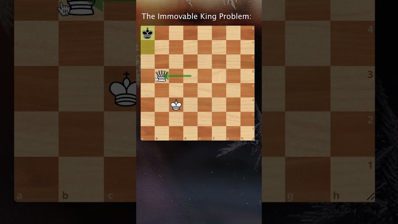 The Immovable King Problem: Can you Checkmate without moving your king? #chess