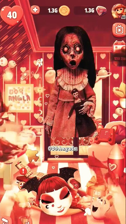 My Talking Angela 2 Vs Wednesday ghost 👻👻 #game #gameplay