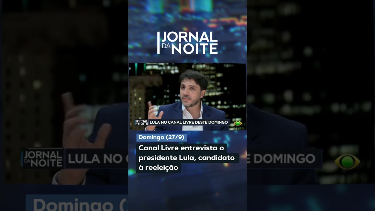 Canal Livre deste domingo (27) entrevista o presidente Lula, candidato à reeleição