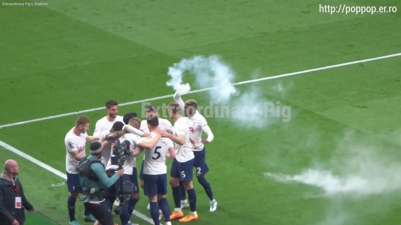 Tottenham Pyros Son Heung-min Reaction After Kane Goal,football pyro 20220512 Spurs vs ...