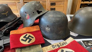 WW2 German Helmet M35 Relics