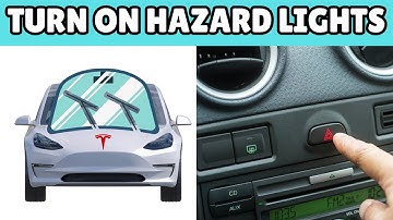 HOW TO TURN ON TESLA HAZARD/EMERGENCY LIGHTS - 2023 MODEL Y PERFORMANCE